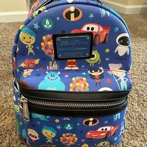 Disney Parks Loungefly World of Pixar Character Backpack